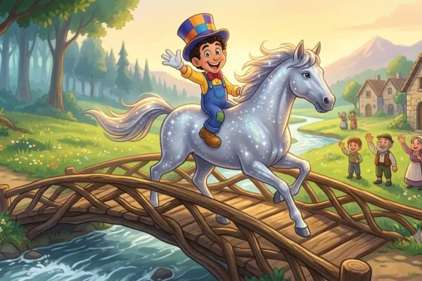 Pockets and the Shimmering Horse: A Tale of Kindness and Heroism
