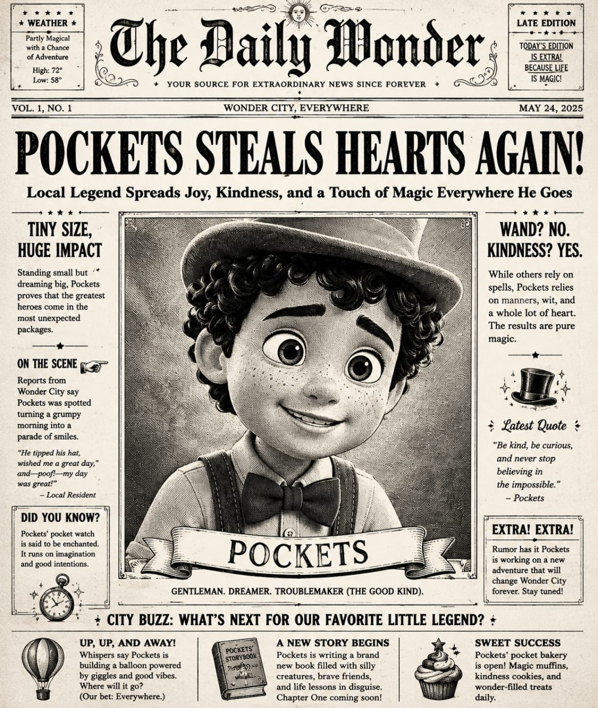 Pockets Steals Hearts Again!